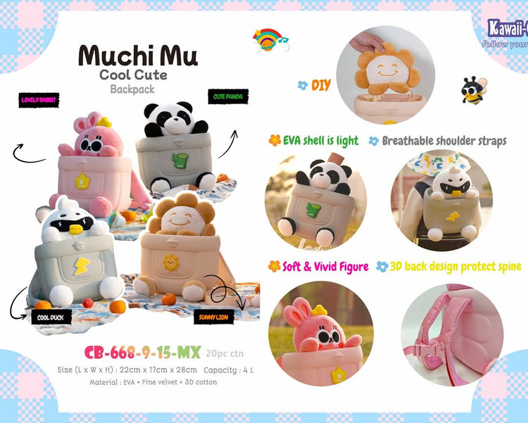 Muchi Mu Cool Cute Backpack For Kids