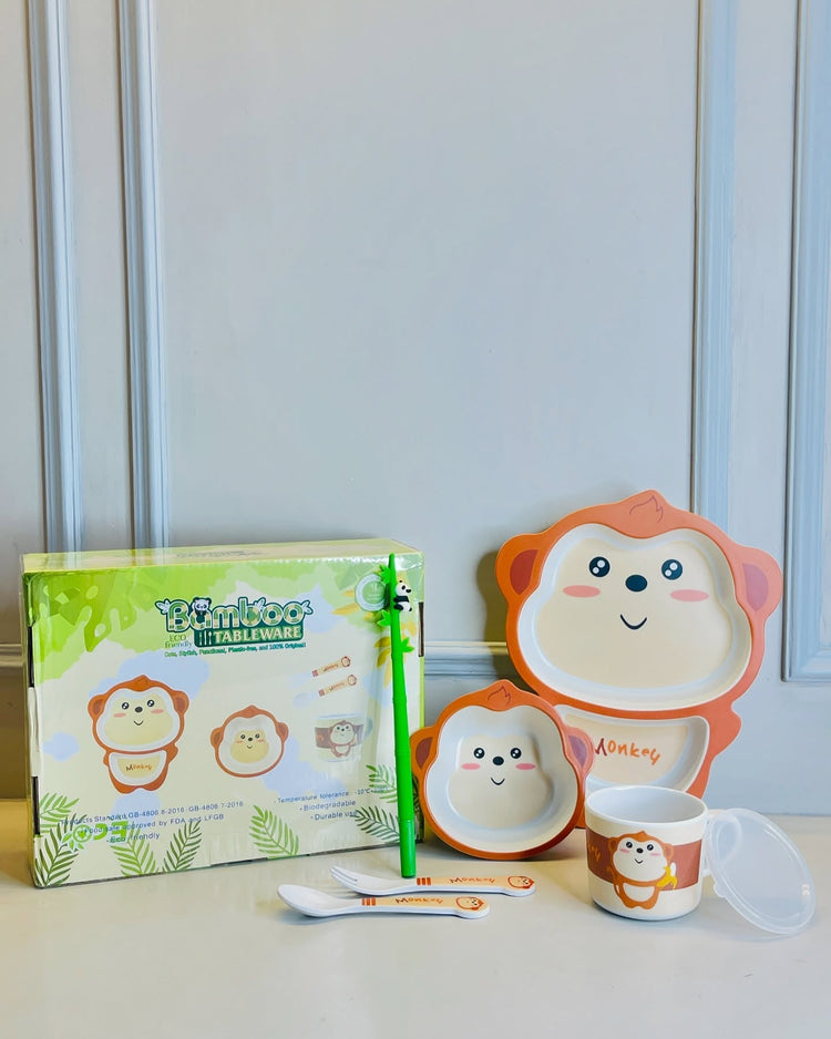 Bamboo Tableware Plate Set For Kids