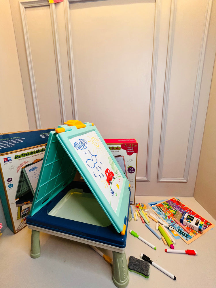 Art & Fun Double-Faced Drawing Board For Kids