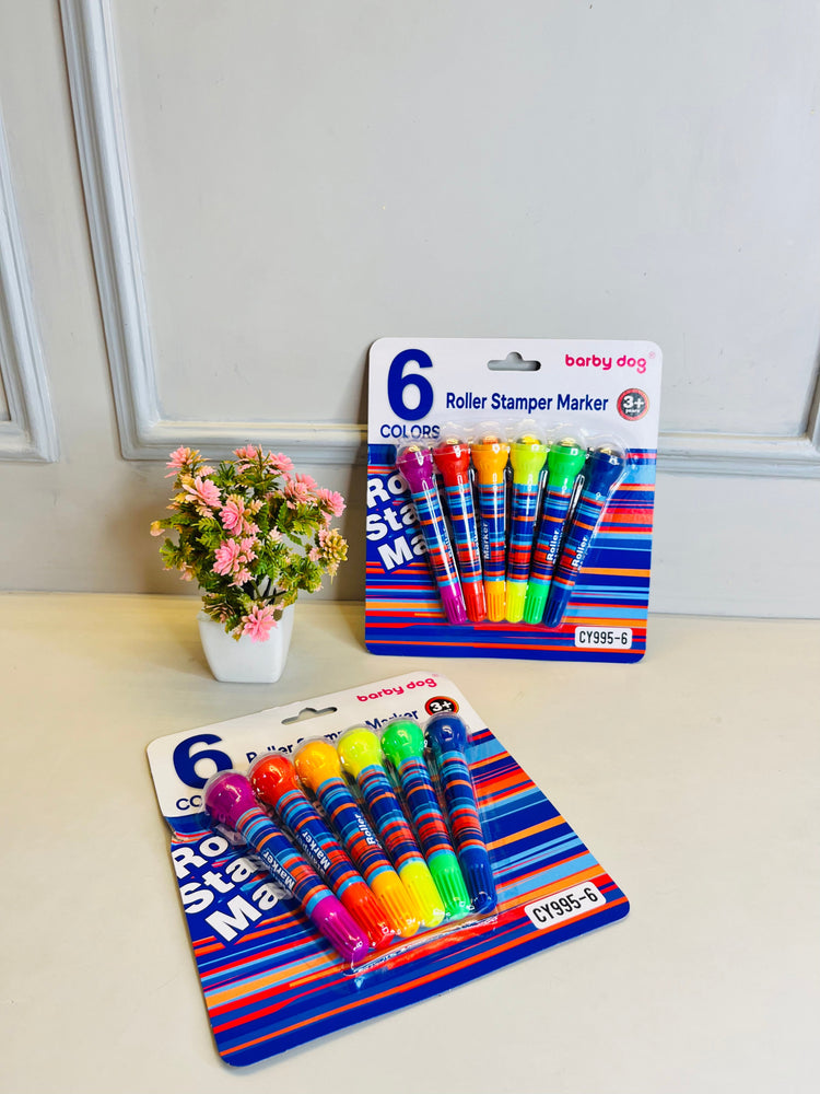 6pcs Roller Stamp Marker