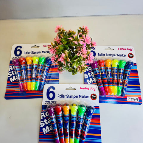 6pcs Roller Stamp Marker