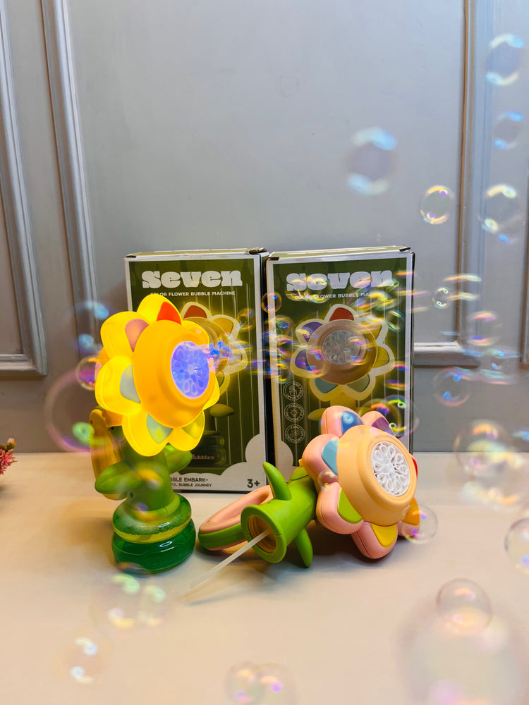 Flower Bubble Gun Machine
