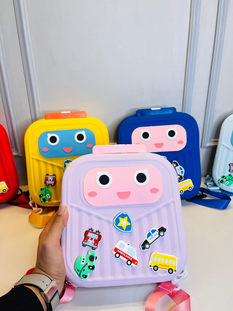 PIN KO PARK Silicone Backpack for Kids Small Backpack for Boys and Girls