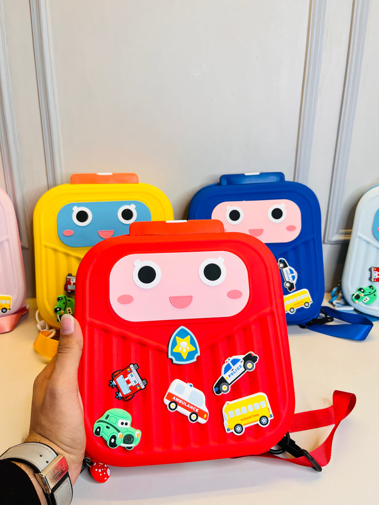 PIN KO PARK Silicone Backpack for Kids Small Backpack for Boys and Girls