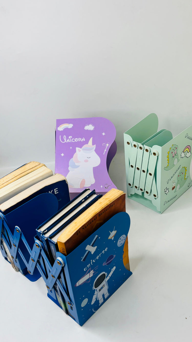 Multi-Design Expandable Book Shell For Study Table