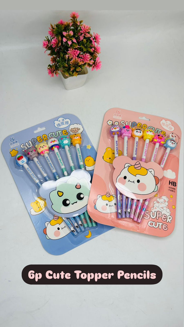 Cute Topper Pencil Set For Kids