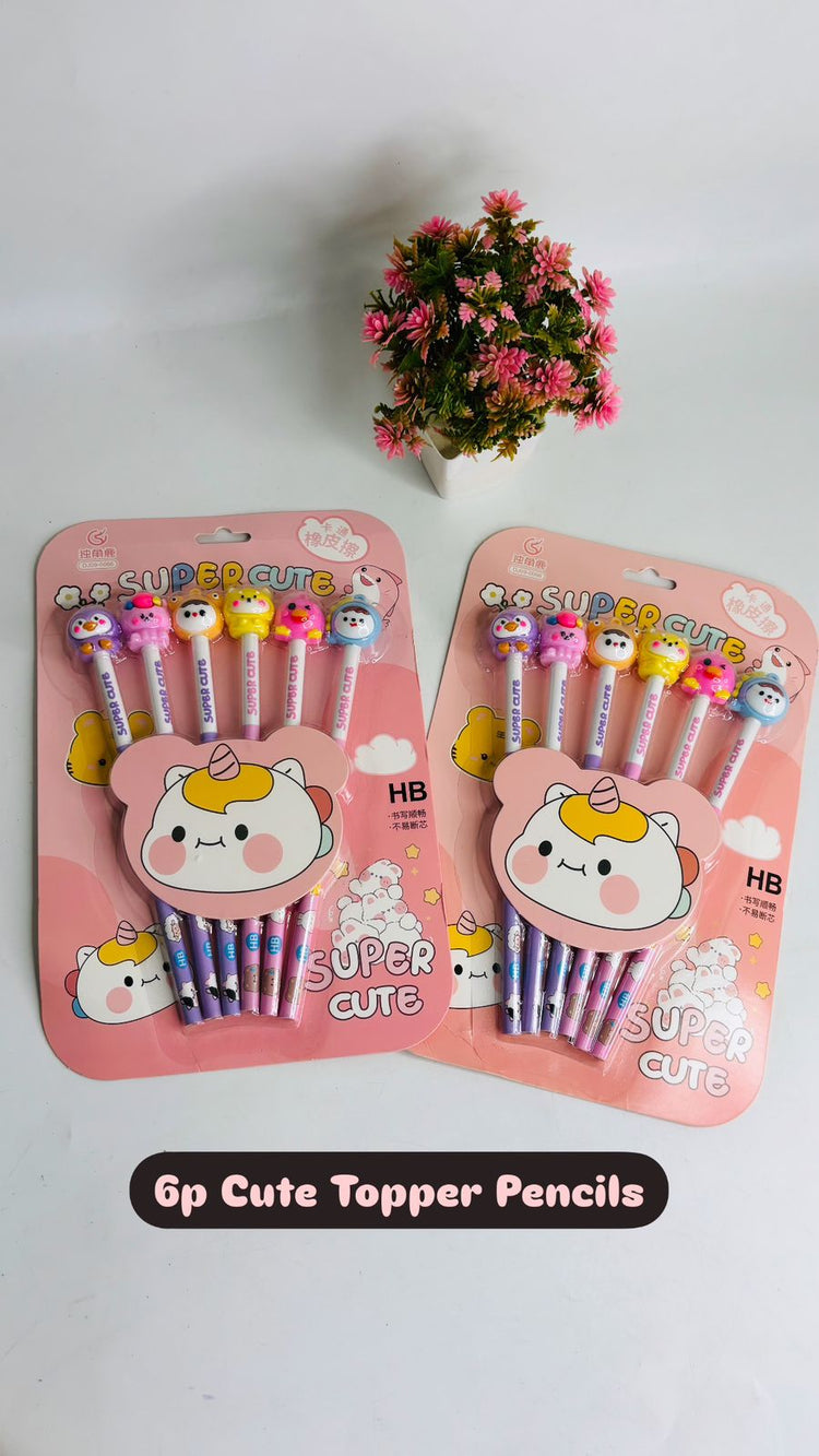 Cute Topper Pencil Set For Kids