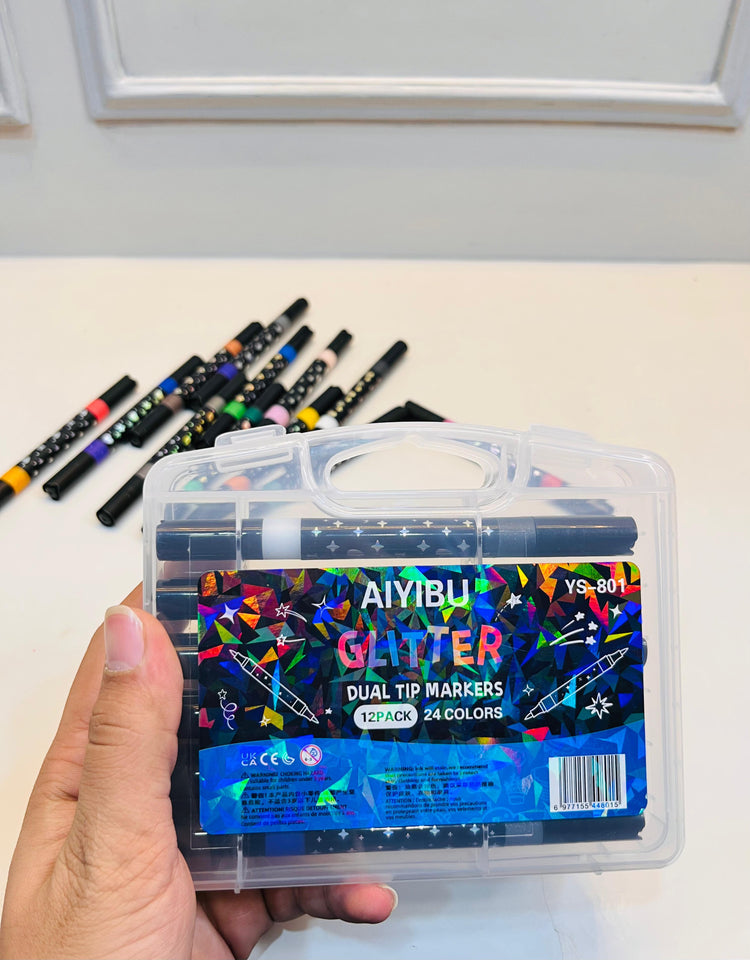 Gliter Dual Tip Marker (Pack of 12)