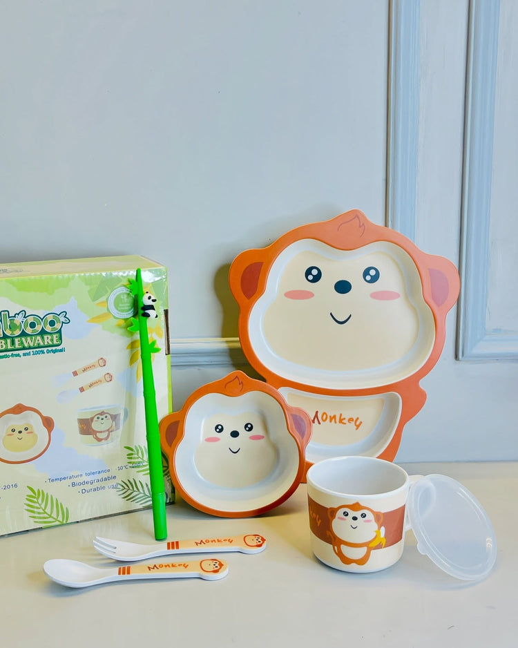 Bamboo Tableware Plate Set For Kids