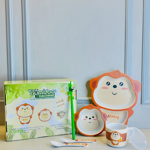 Bamboo Tableware Plate Set For Kids