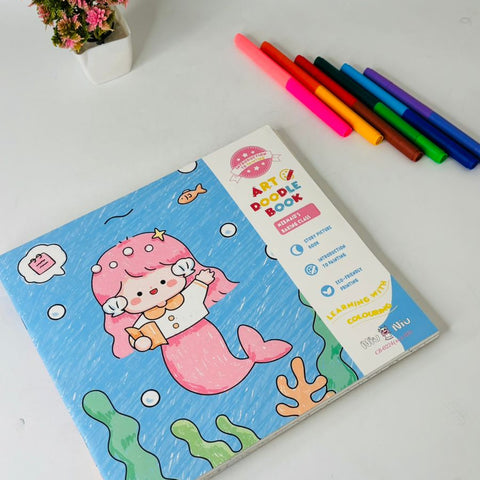 Story with Colouring Book with 6-Colour Pen