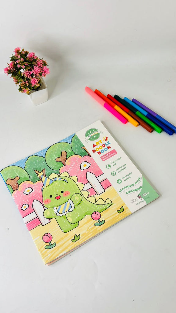 Story with Colouring Book with 6-Colour Pen