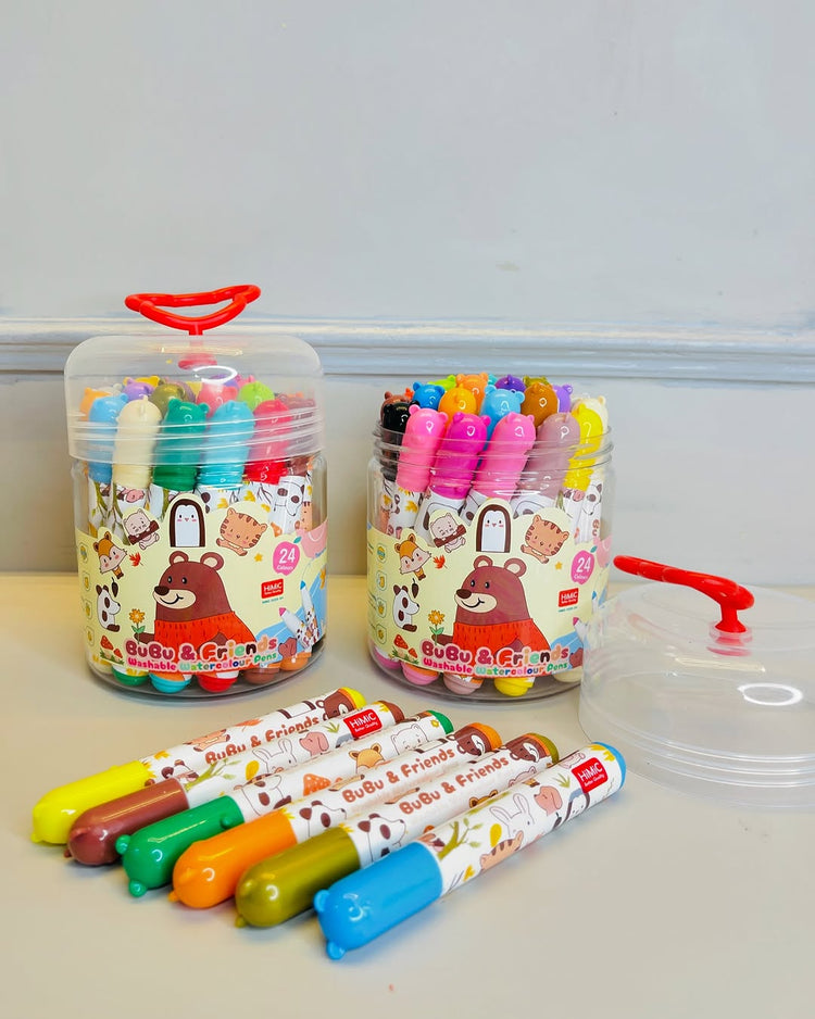 24Pcs-Washable Colourful Pens