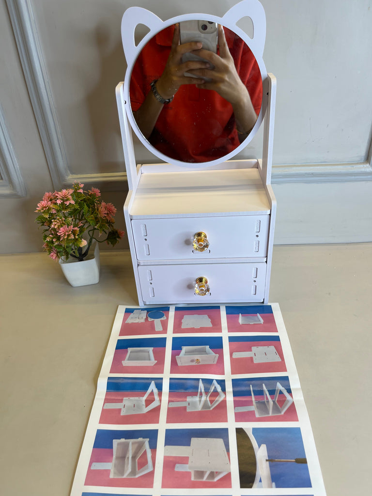 Desktop Storage With Drawers