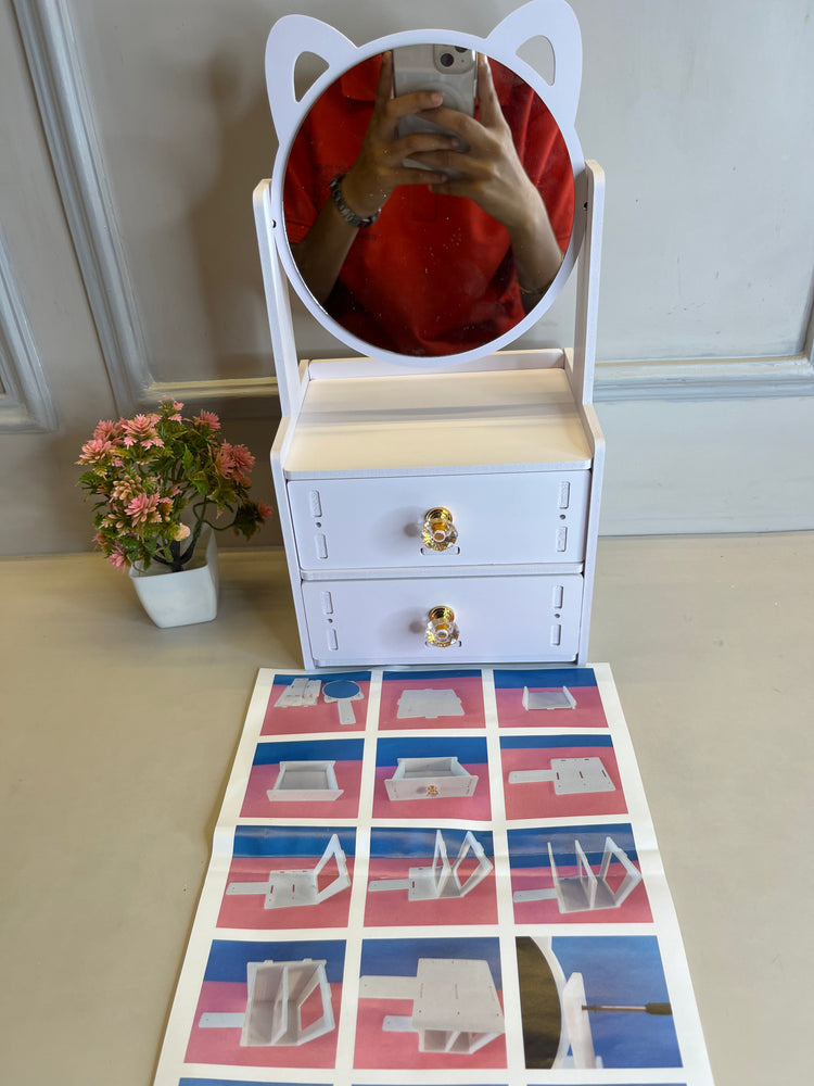 Desktop Storage With Drawers