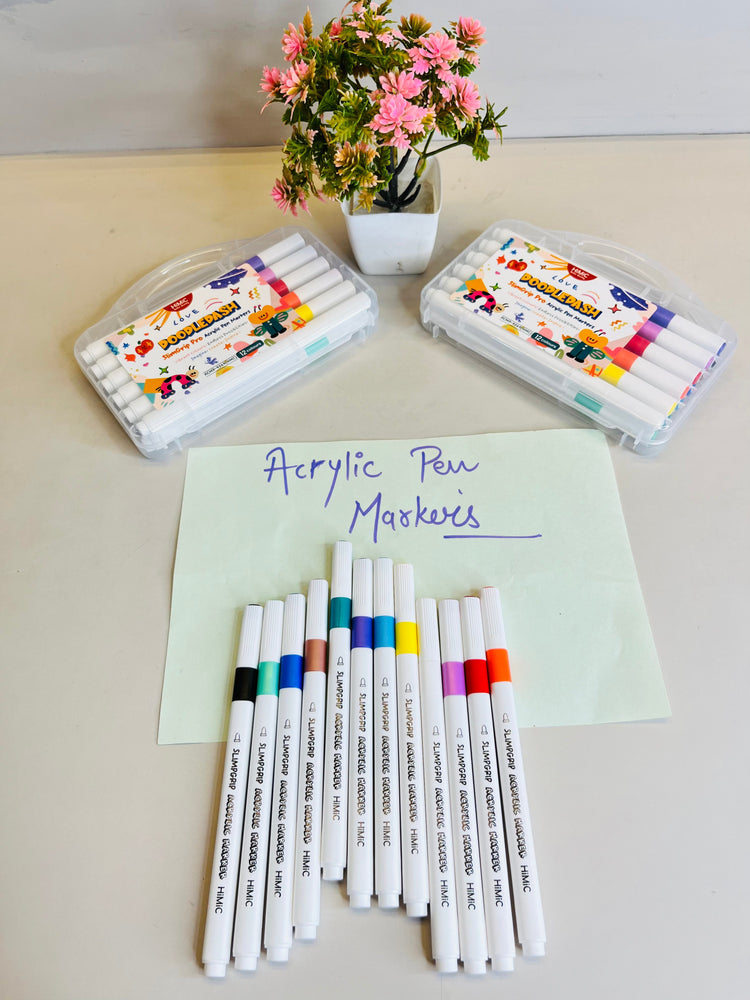 12pc Doodles Acrylic Markers