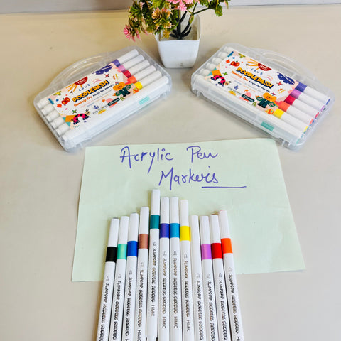 12pc Doodles Acrylic Markers