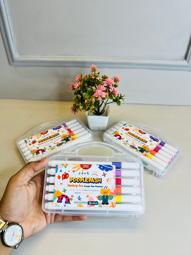 12pc Doodles Acrylic Markers
