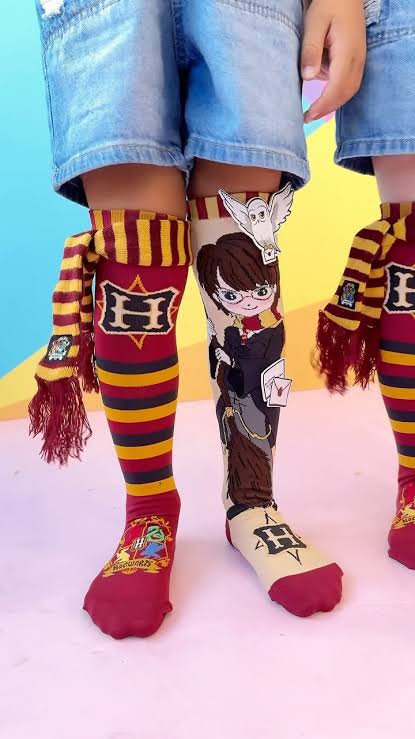 Harry Potter Design Knee Length Socks