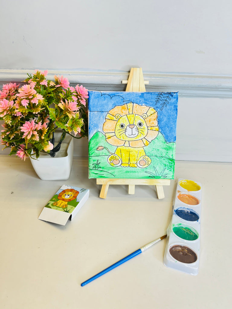 Canvas Painting- Animal Theme 10×10 cm