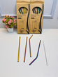 Rainbow Stainless Steel Straw | Reusable Straws for Drinking | Metal Straws for Drinking