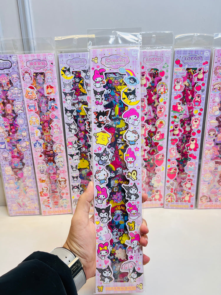 Cartoon Theme Kawaii Stickers-20 Sheets Cute Washi Stickers for Project