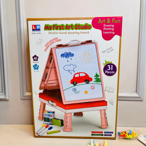 Art & Fun Double-Faced Drawing Board For Kids