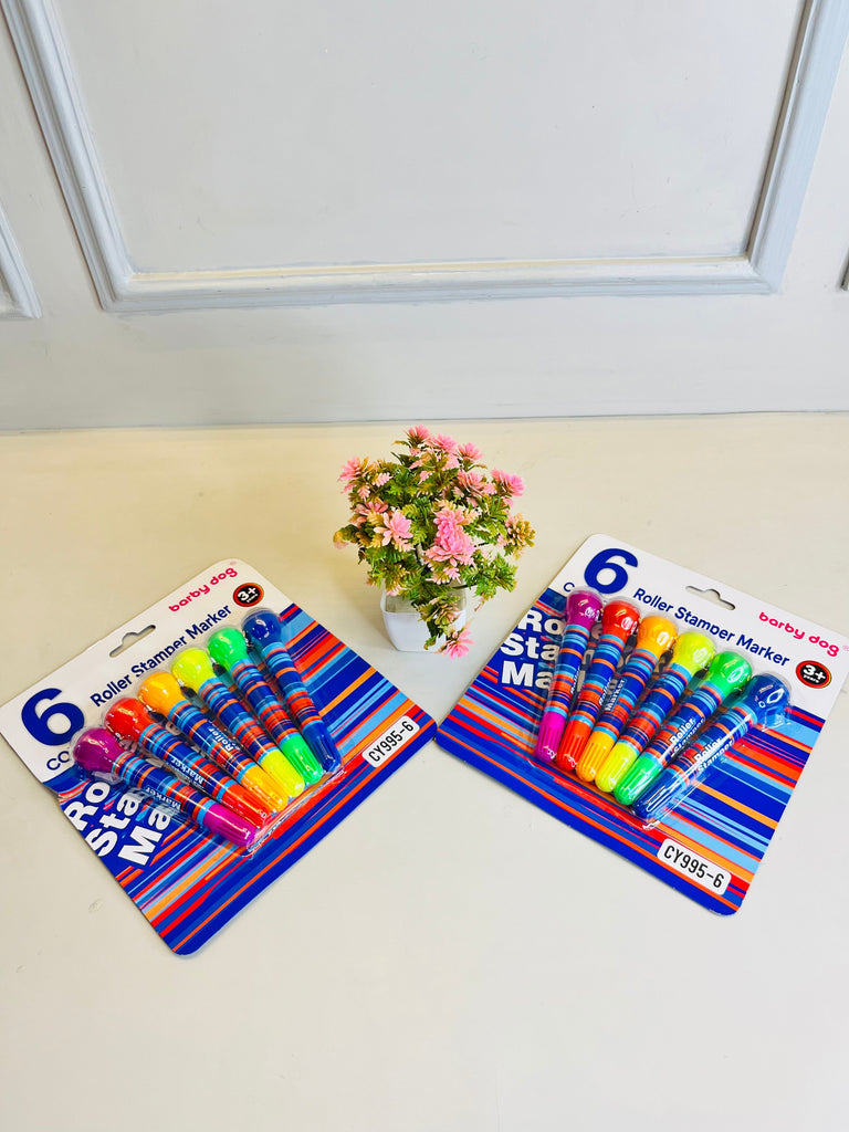 6pcs Roller Stamp Marker