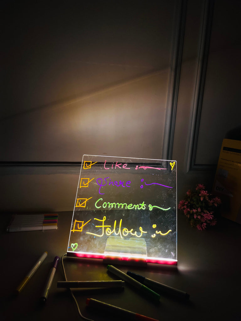 DIY LED Writing Board-Board Size L=20,H=21