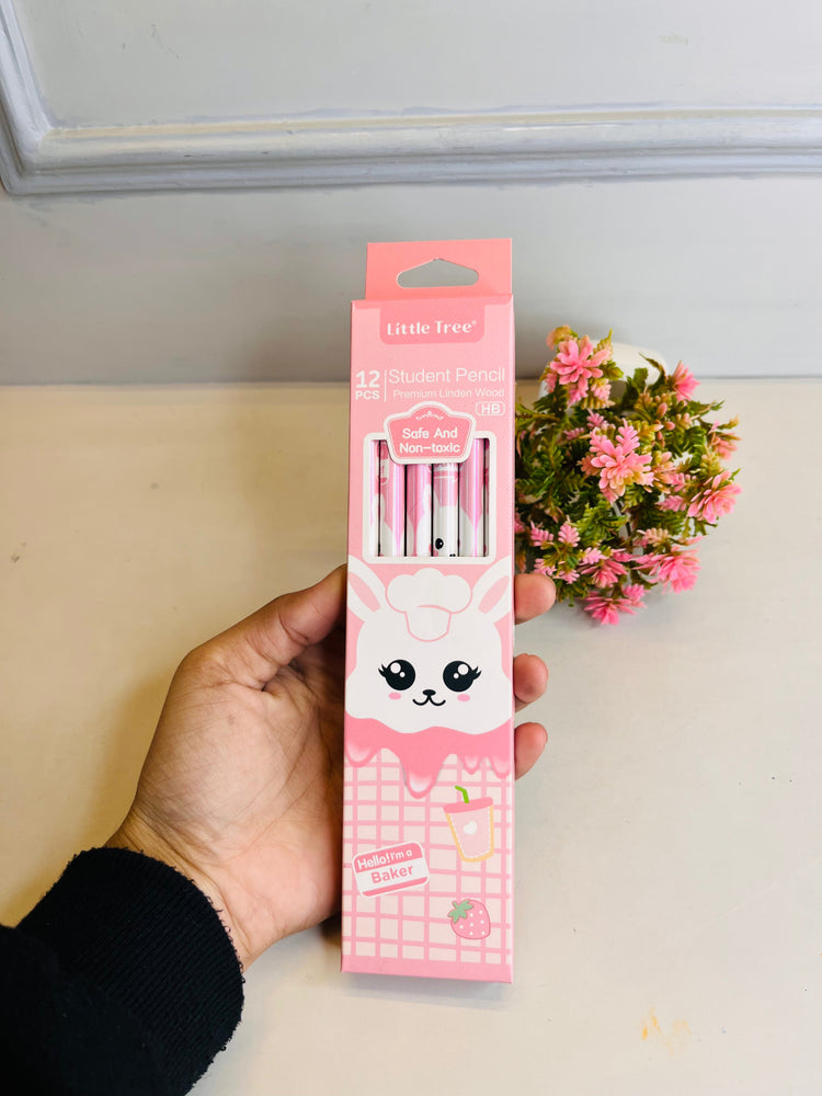 Cute Cartoon Print Pencil Set of 12PCS