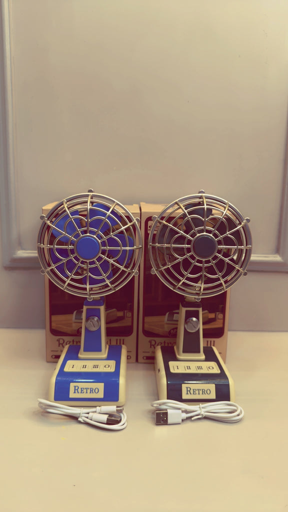 Retro Chargeable Fan