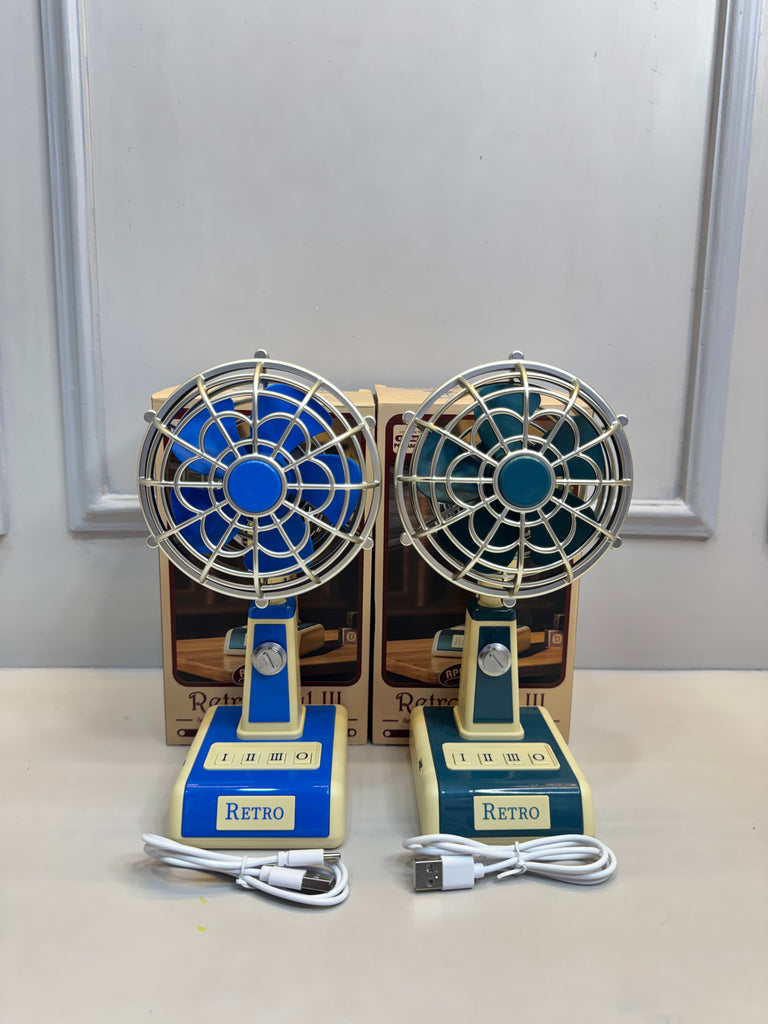 Retro Chargeable Fan