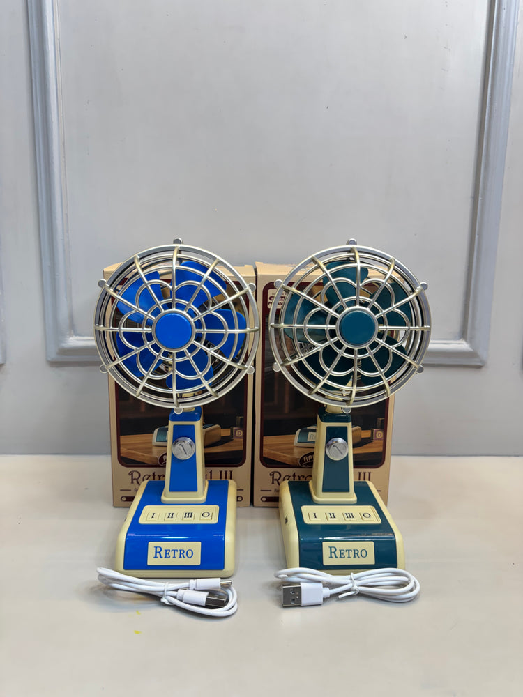 Retro Chargeable Fan