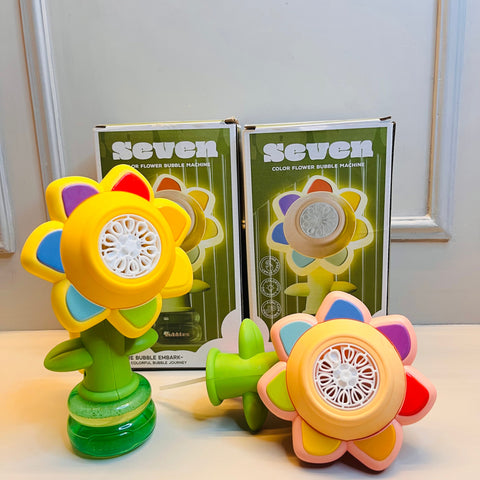 Flower Bubble Gun Machine