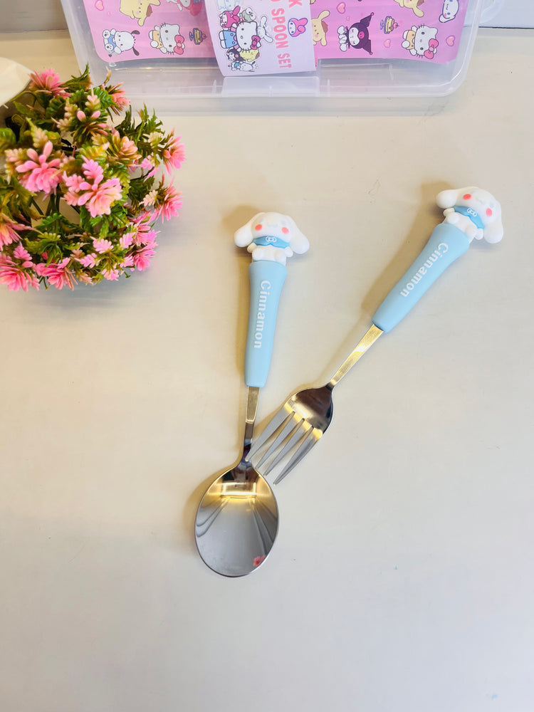 Kids Spoon Fork Set With Storage Case
