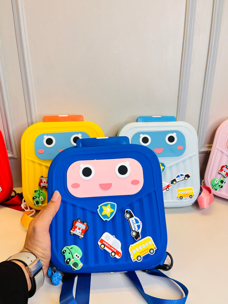 PIN KO PARK Silicone Backpack for Kids Small Backpack for Boys and Girls