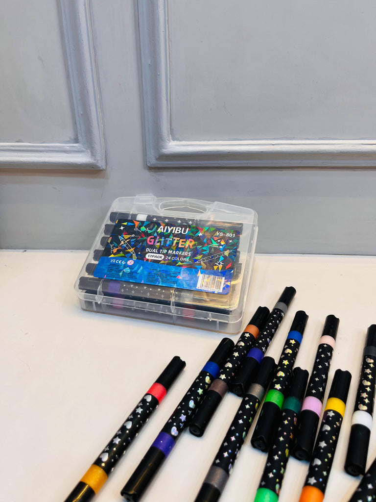 Gliter Dual Tip Marker (Pack of 12)
