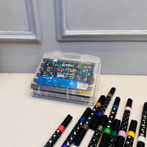 Gliter Dual Tip Marker (Pack of 12)