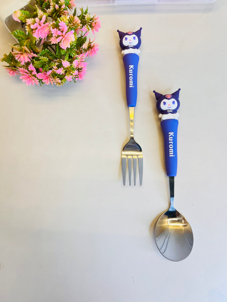 Kids Spoon Fork Set With Storage Case
