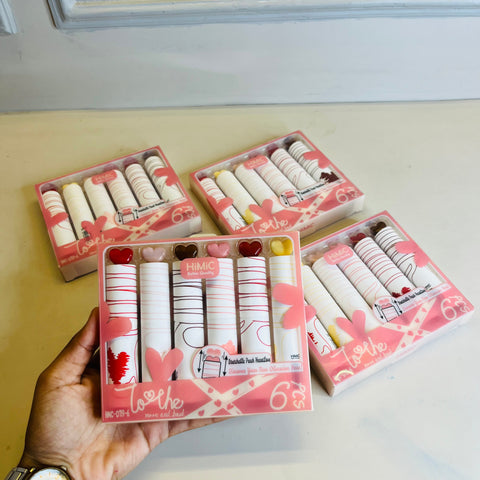 6 Pcs Lipstick Highlighter Markers