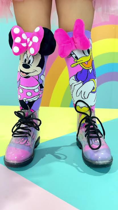 High Socks Mickey-Minnie Design