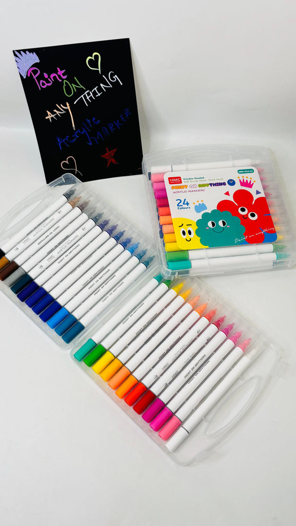 24-Pcs Doodles Acrylic Markers