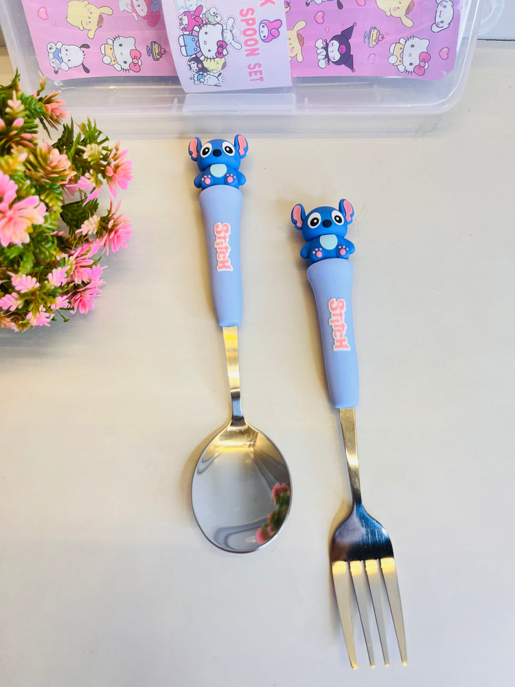 Kids Spoon Fork Set With Storage Case