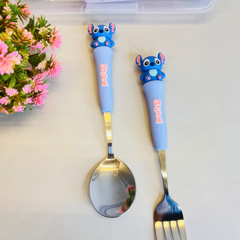 Kids Spoon Fork Set With Storage Case