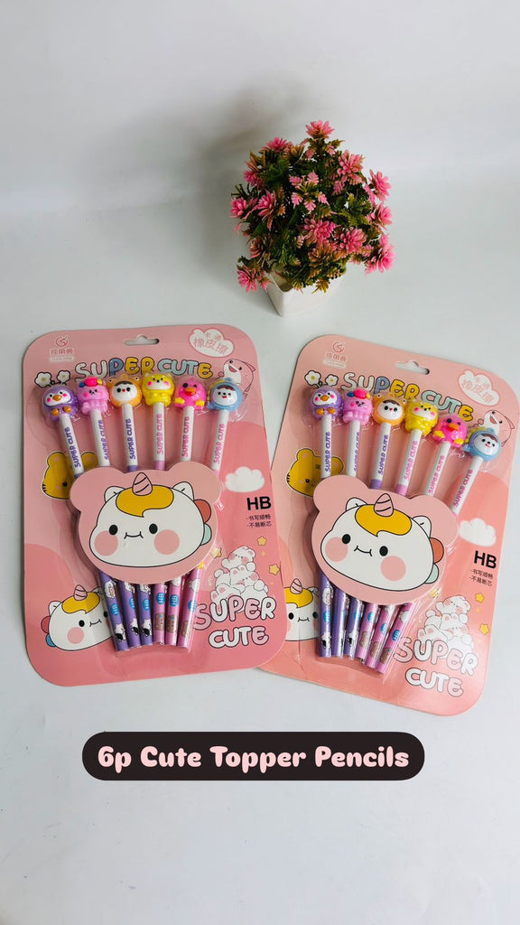 Cute Topper Pencil Set For Kids