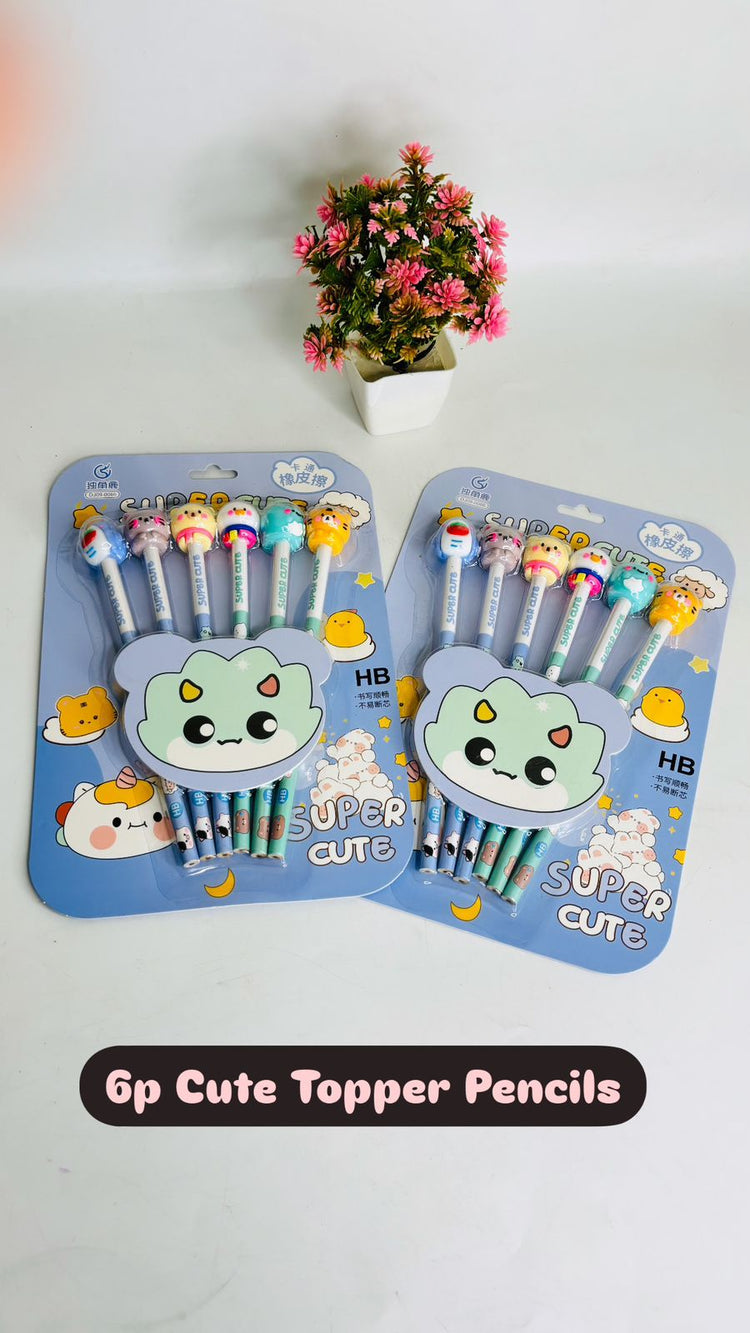 Cute Topper Pencil Set For Kids