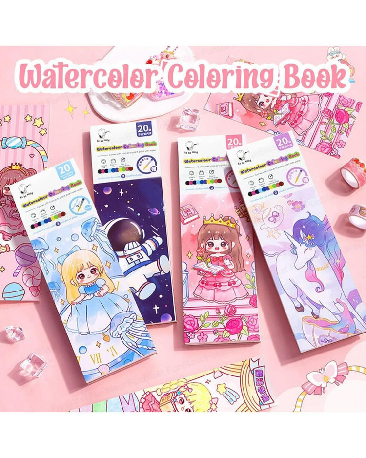 Watercolour Colouring Book