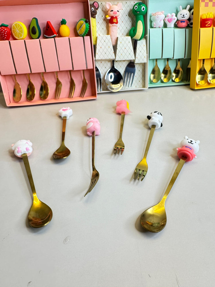 Cute Spoon and Fork Set