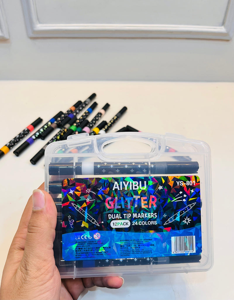 Gliter Dual Tip Marker (Pack of 12)