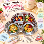 Kids cute shapes meal plate